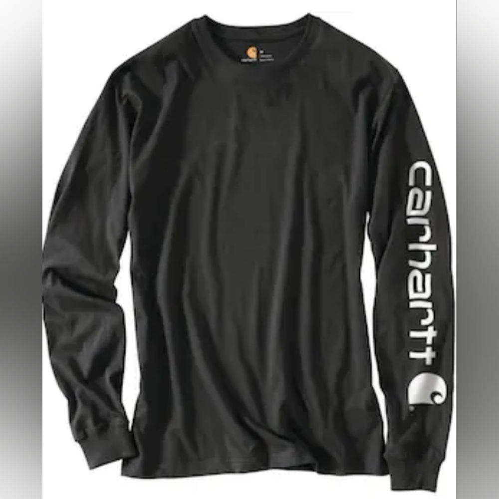 Carhartt Heavyweight Long Logo Sleeve Graphic T-Shirt Size XL MSRP $29.99